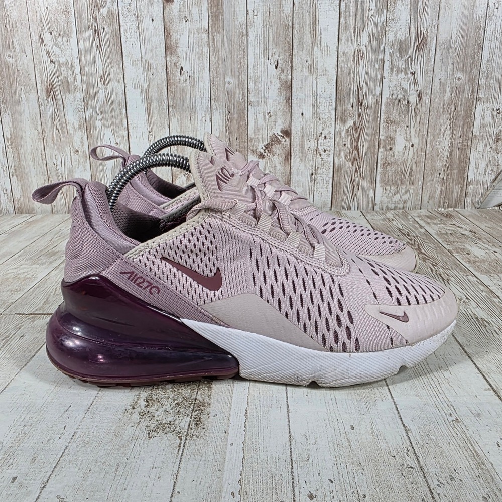 Nike Air Max 270 Women Barely Rose Plum Chalk AH6789-601‎ Pink Sneakers Size 8